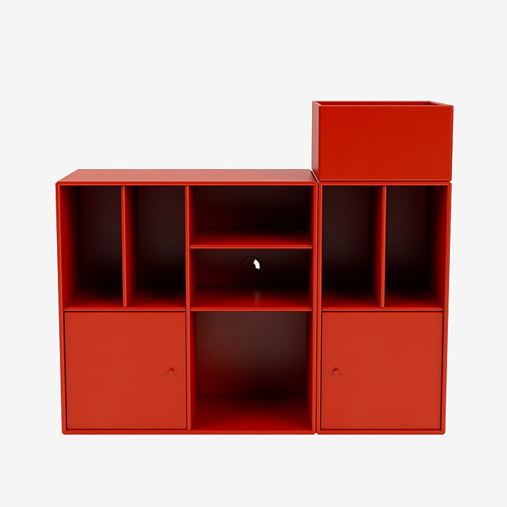 Meuble de Rangement Spin III par Peter J. Lassen - Montana-02 Fjord-Avec rail de suspension-The Woods Gallery