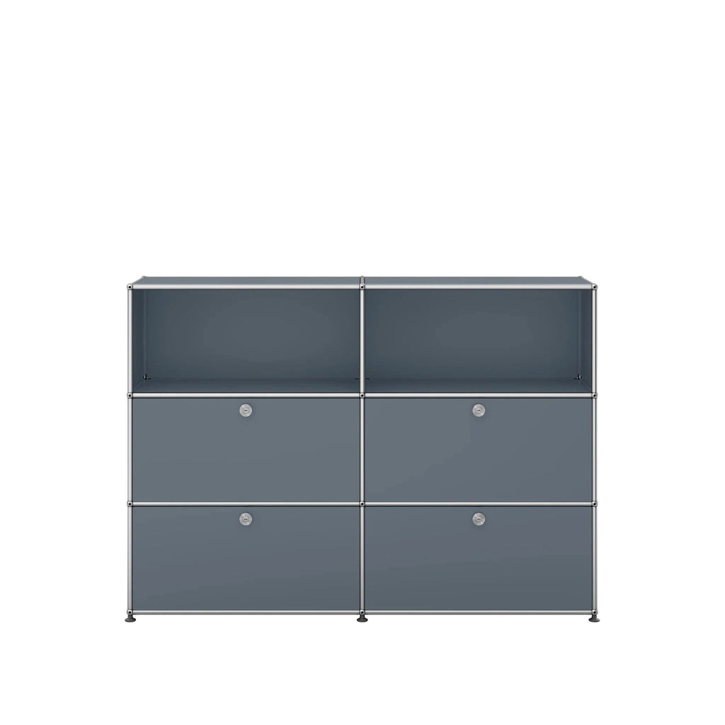 Meuble de rangement USM M64 - Usm Haller-Gris moyen-The Woods Gallery