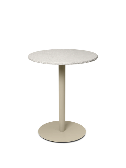 Mineral Café Table Ø 60 - Bianco Curia - Ferm Living-Cachemire-The Woods Gallery