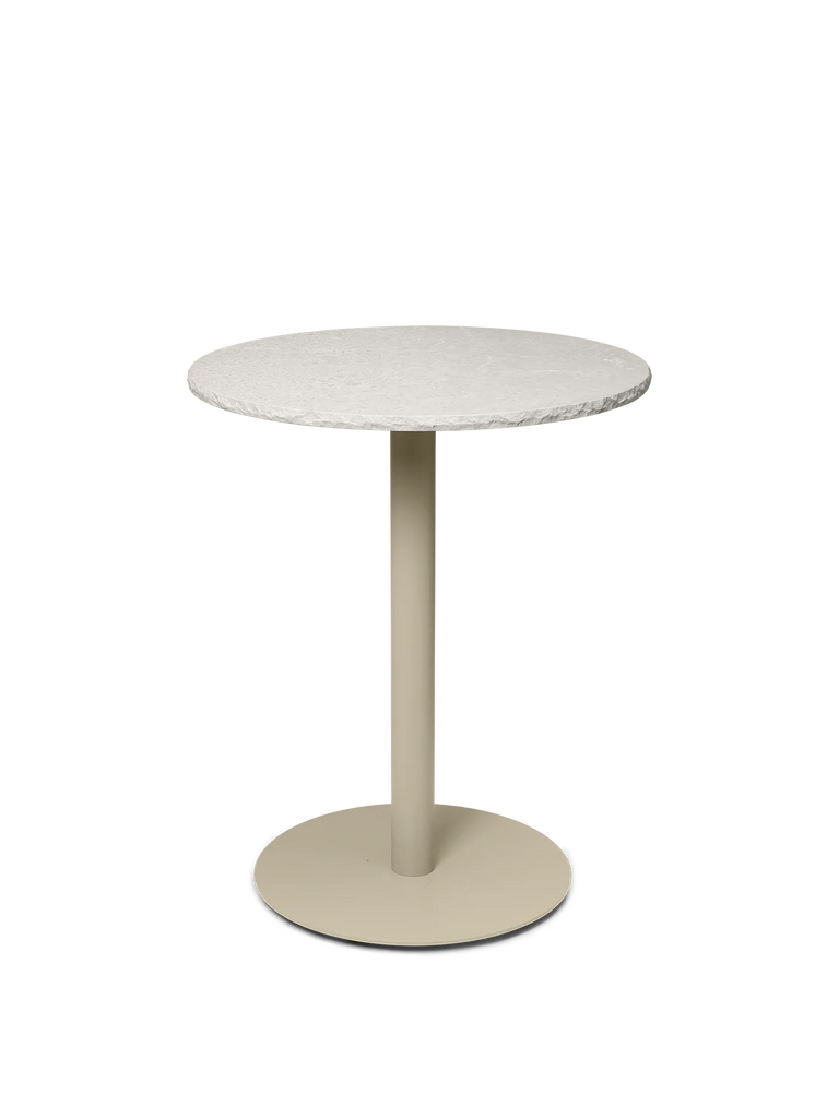 Mineral Café Table Ø 60 - Bianco Curia - Ferm Living-Noir-The Woods Gallery