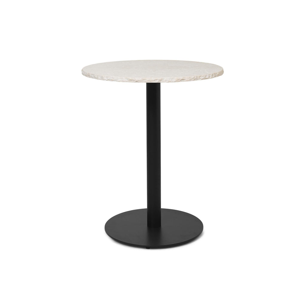 Mineral Café Table Ø 60 - Bianco Curia - Ferm Living-Noir-The Woods Gallery