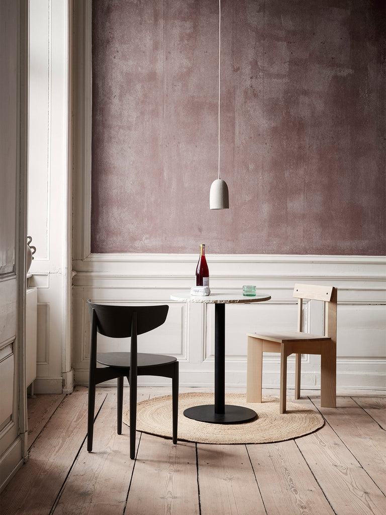 Mineral Café Table Ø 60 - Bianco Curia - Ferm Living-The Woods Gallery