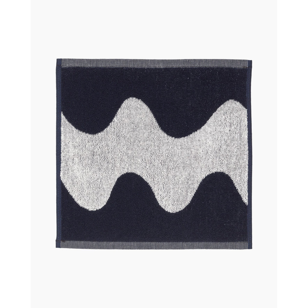 Mini serviette Lokki - Marimekko-blanc - bleu-The Woods Gallery