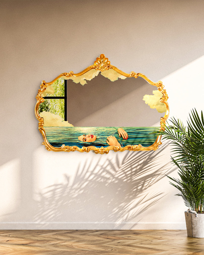 Miroir Baroque Seagirl - Seletti-The Woods Gallery