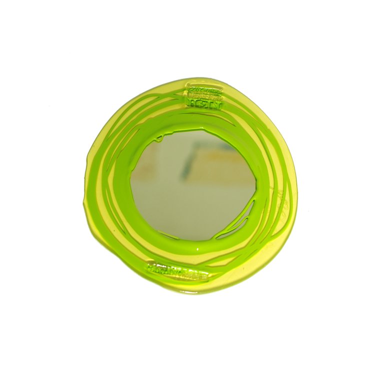 Miroir Clear Yellow &amp; Matt Lime par Gaetano Pesce - Fish Design-M-The Woods Gallery