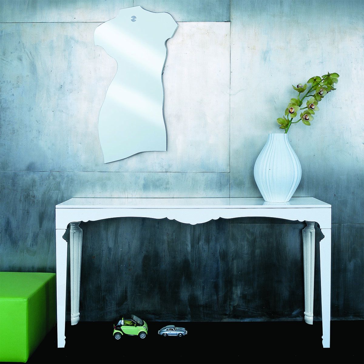Miroir Milo de Carlo Mollino - Zanotta-en situation au-dessus d&
