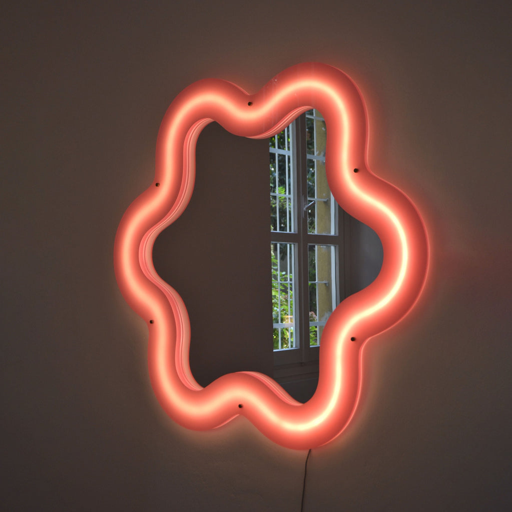Miroir Supercurve - Fleur Led par BBMDS - Seletti-The Woods Gallery