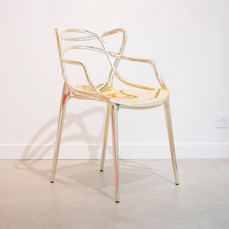 Modèles d'exposition: Chaise Masters de Philippe Starck & Eugeni Quitllet - Kartell-Or (métallisé)-The Woods Gallery