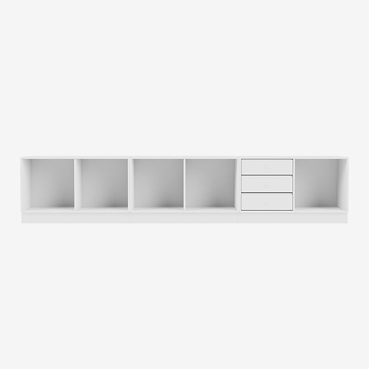 Module de Rangement Rest par Peter J. Lassen - Montana-101 New White-Plinthe h 7cm-The Woods Gallery