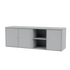 Module de Rangement Save par Peter J. Lassen, laque 02 Fjord, suspendu au mur, packshot Montana