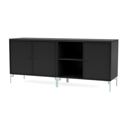 Module de Rangement Save par Peter J. Lassen, laque 05 Black, sur pieds 148 Flint, packshot Montana