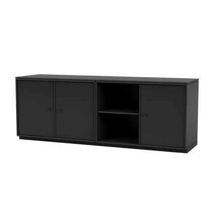 Module de Rangement Save par Peter J. Lassen, laque 05 Black, sur socle de 3 cm, packshot Montana