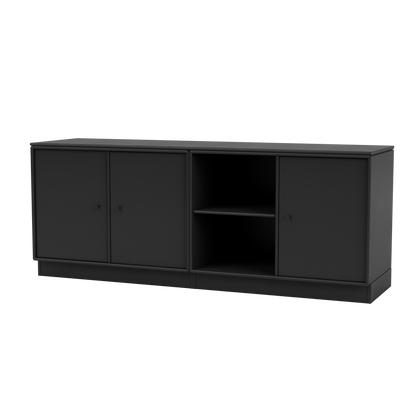 Module de Rangement Save par Peter J. Lassen, laque 05 Black, sur socle de 7 cm, packshot Montana