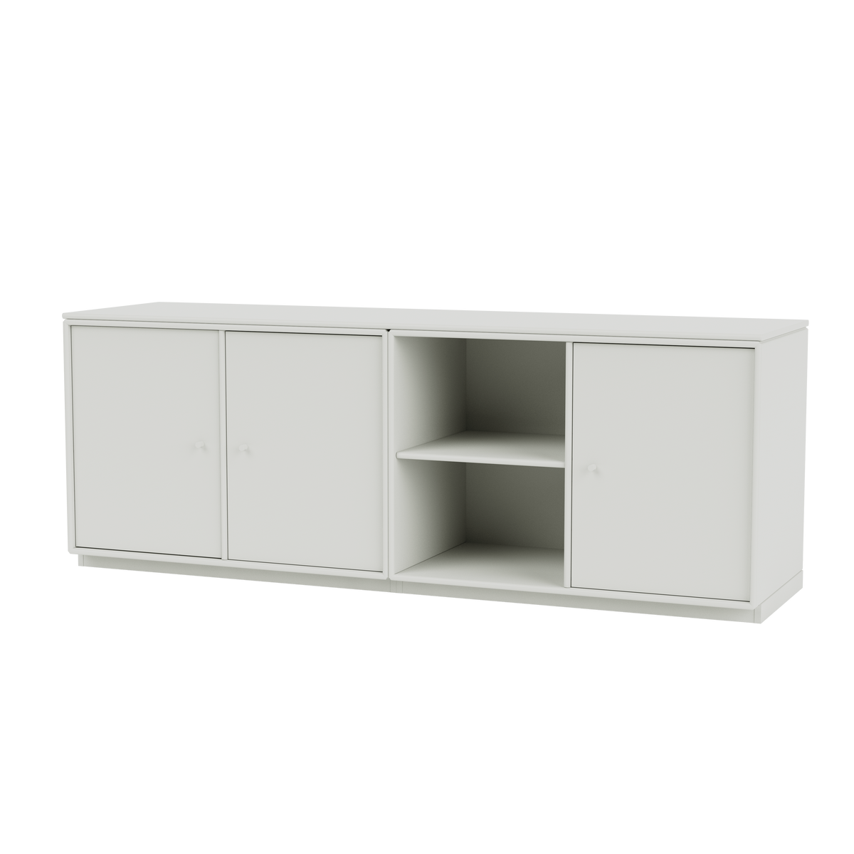 Module de Rangement Save par Peter J. Lassen, laque 09 Nordic, sur socle de 3 cm, packshot Montana