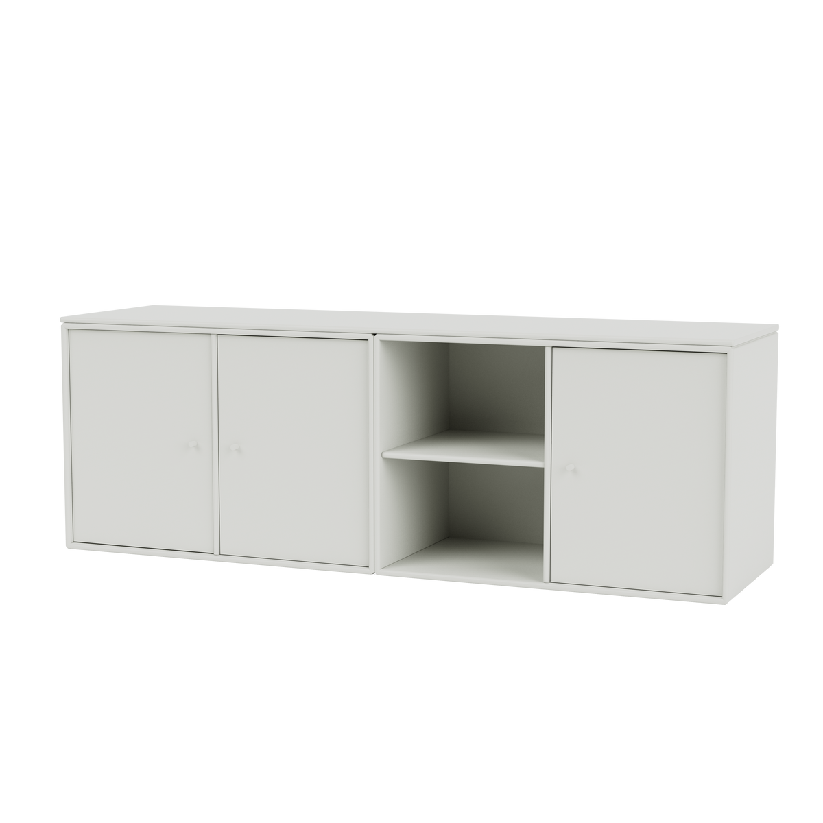 Module de Rangement Save par Peter J. Lassen, laque 09 Nordic, suspendu au mur, packshot Montana