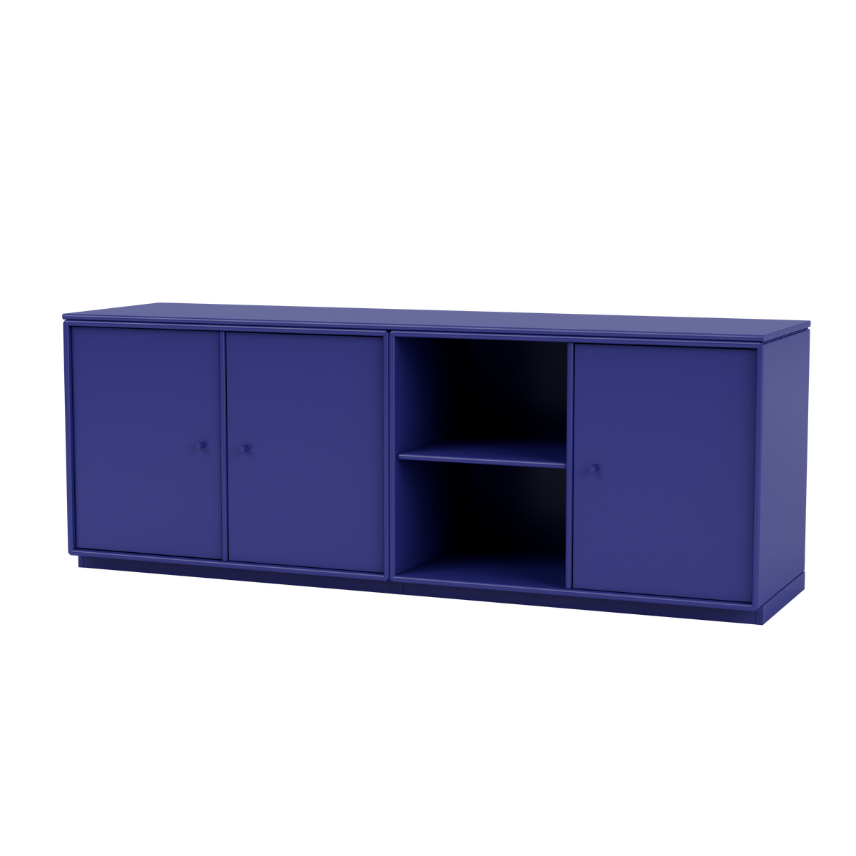 Module de Rangement Save par Peter J. Lassen, laque 135 Monarch, sur socle de 3 cm, packshot Montana