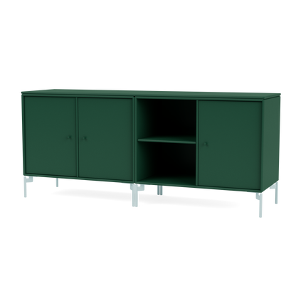 Module de Rangement Save par Peter J. Lassen, laque 136 Pine, sur pieds 148 Flint, packshot Montana