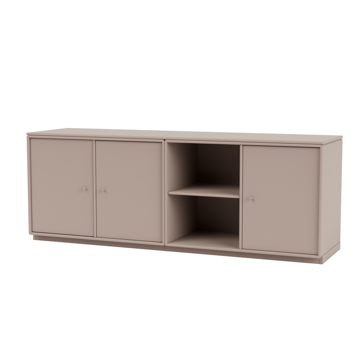 Module de Rangement Save par Peter J. Lassen, laque 137 Mushroom, sur socle de 3 cm, packshot Montana