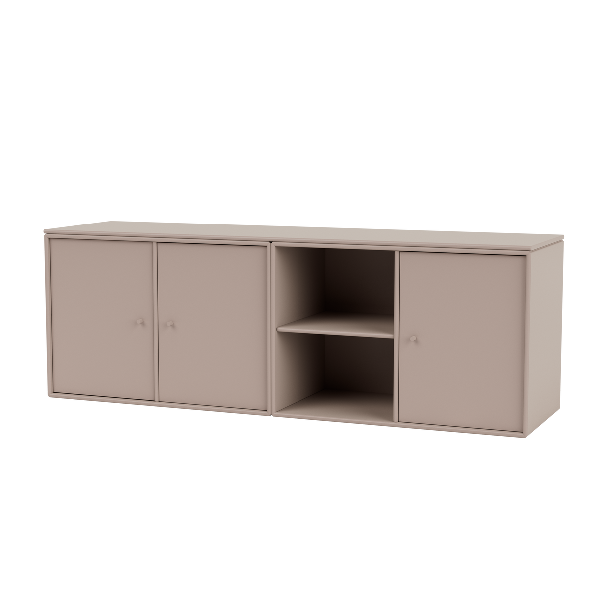 Module de Rangement Save par Peter J. Lassen, laque 137 Mushroom, suspendu au mur, packshot Montana