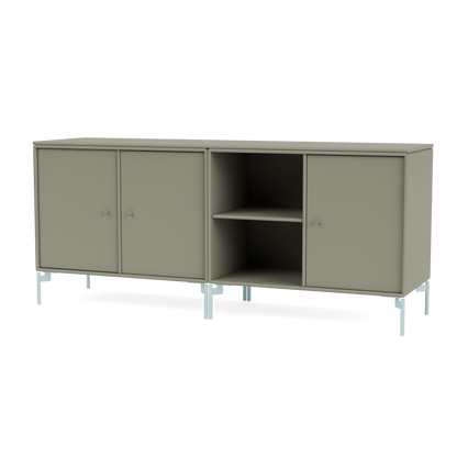 Module de Rangement Save par Peter J. Lassen, laque 144 Fennel, sur pieds 148 Flint, packshot Montana