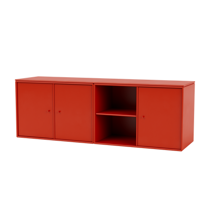 Module de Rangement Save par Peter J. Lassen, laque 145 Rosehip, suspendu au mur, packshot Montana