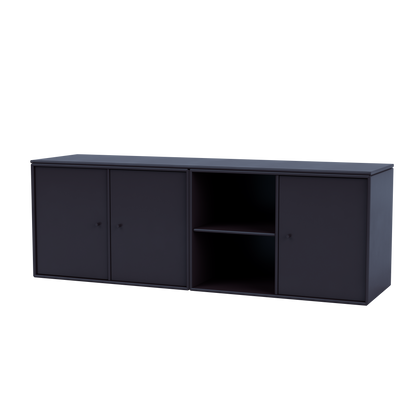 Module de Rangement Save par Peter J. Lassen, laque 147 Shadow, suspendu au mur, packshot Montana