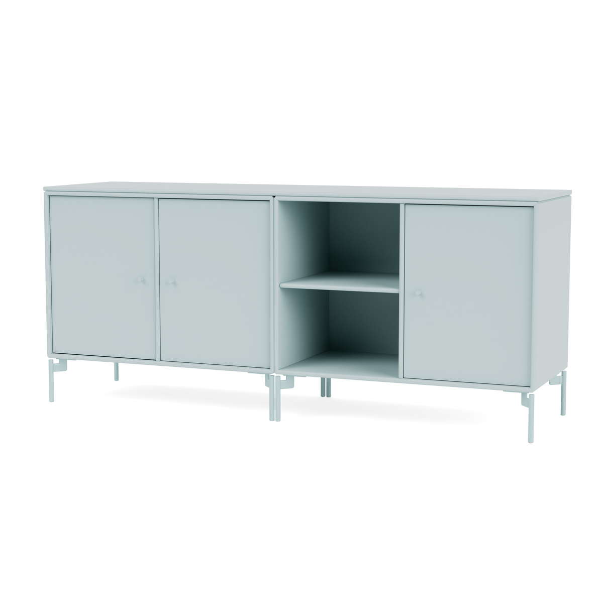 Module de Rangement Save par Peter J. Lassen, laque 148 Flint, sur pieds 148 Flint, packshot Montana