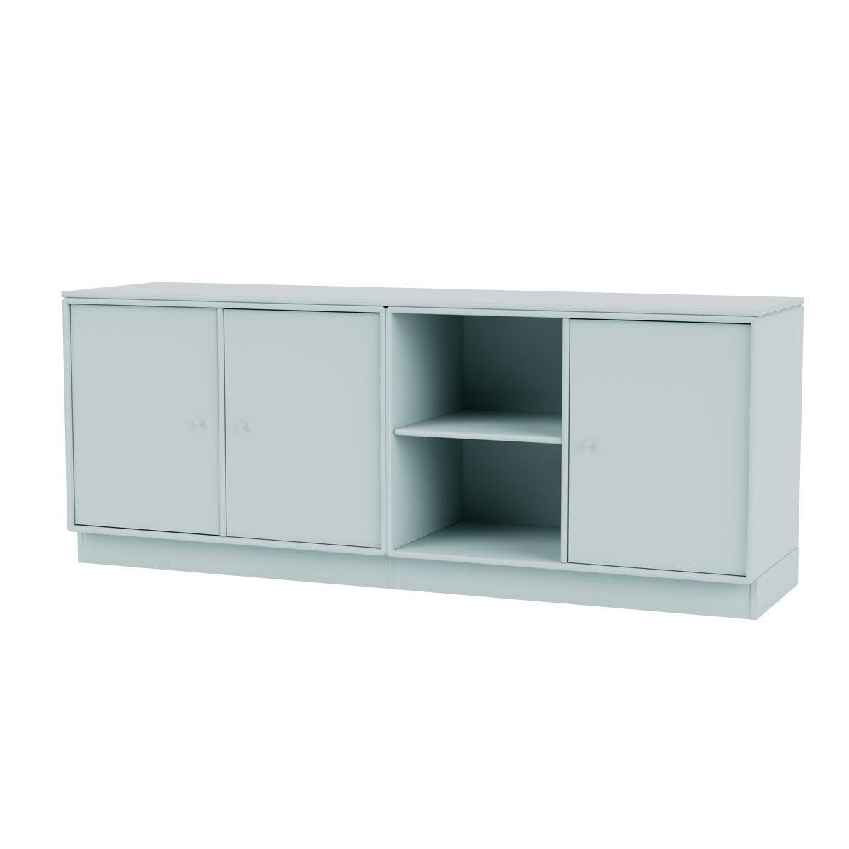 Module de Rangement Save par Peter J. Lassen, laque 148 Flint, sur socle de 7 cm, packshot Montana