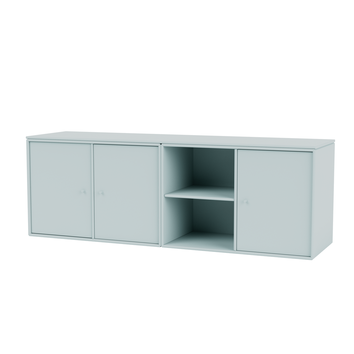 Module de Rangement Save par Peter J. Lassen, laque 148 Flint, suspendu au mur, packshot Montana