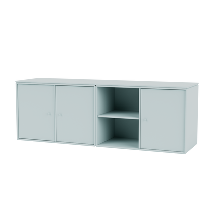 Module de Rangement Save par Peter J. Lassen, laque 148 Flint, suspendu au mur, packshot Montana