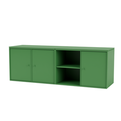 Module de Rangement Save par Peter J. Lassen, laque 152 Parsley, suspendu au mur, packshot Montana
