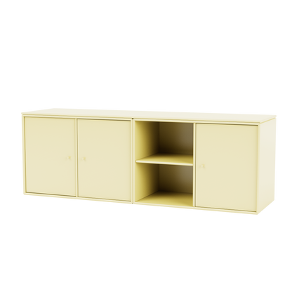 Module de Rangement Save par Peter J. Lassen, laque 159 Camomile, suspendu au mur, packshot Montana