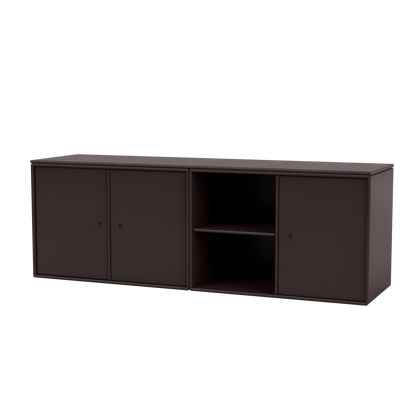 Module de Rangement Save par Peter J. Lassen, laque 160 Balsamic, suspendu au mur, packshot Montana