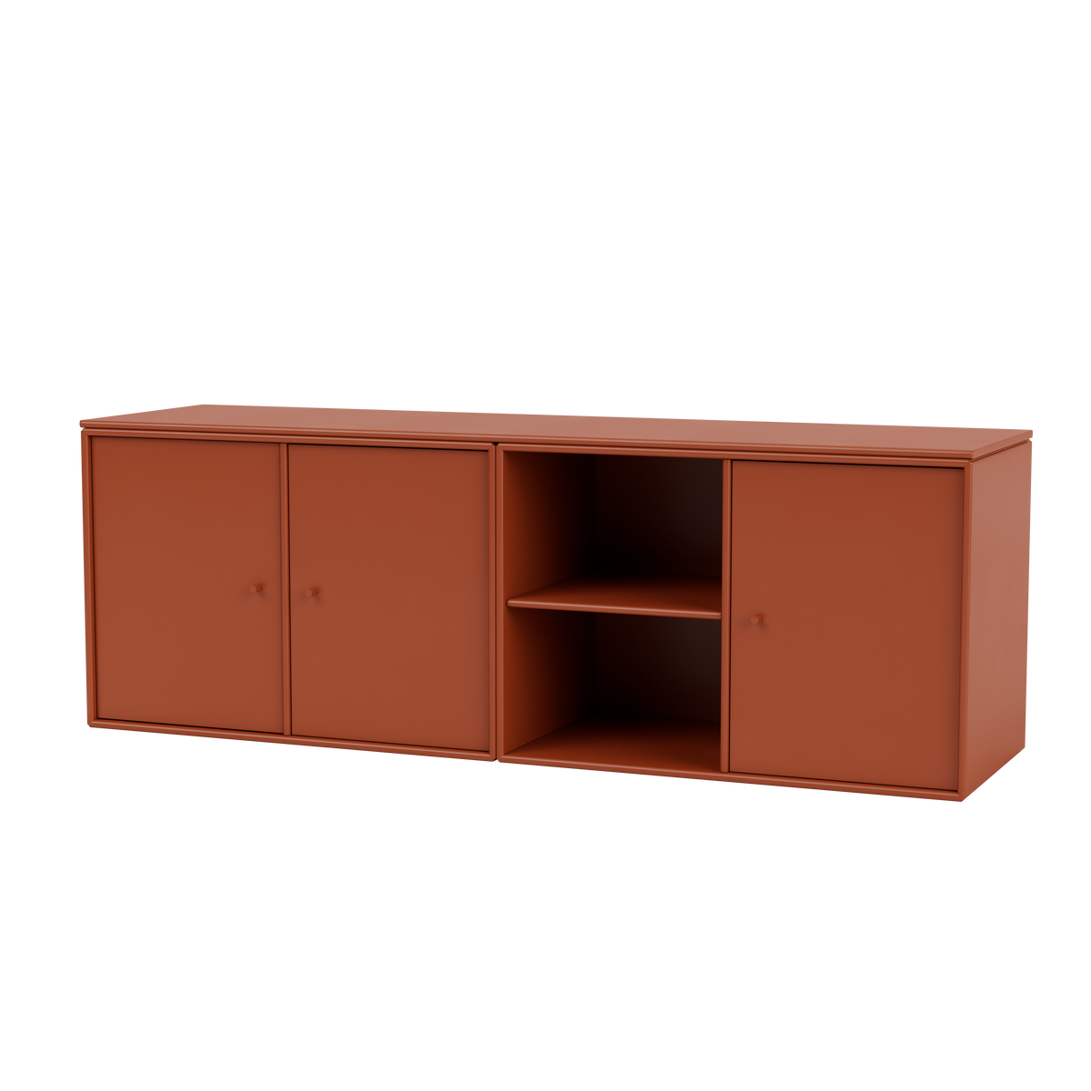 Module de Rangement Save par Peter J. Lassen, laque 162 Hokkaido, suspendu au mur, packshot Montana
