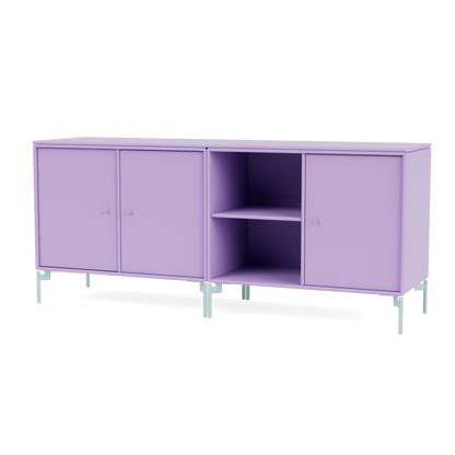 Module de Rangement Save par Peter J. Lassen, laque 164 Iris, sur pieds 148 Flint, packshot Montana