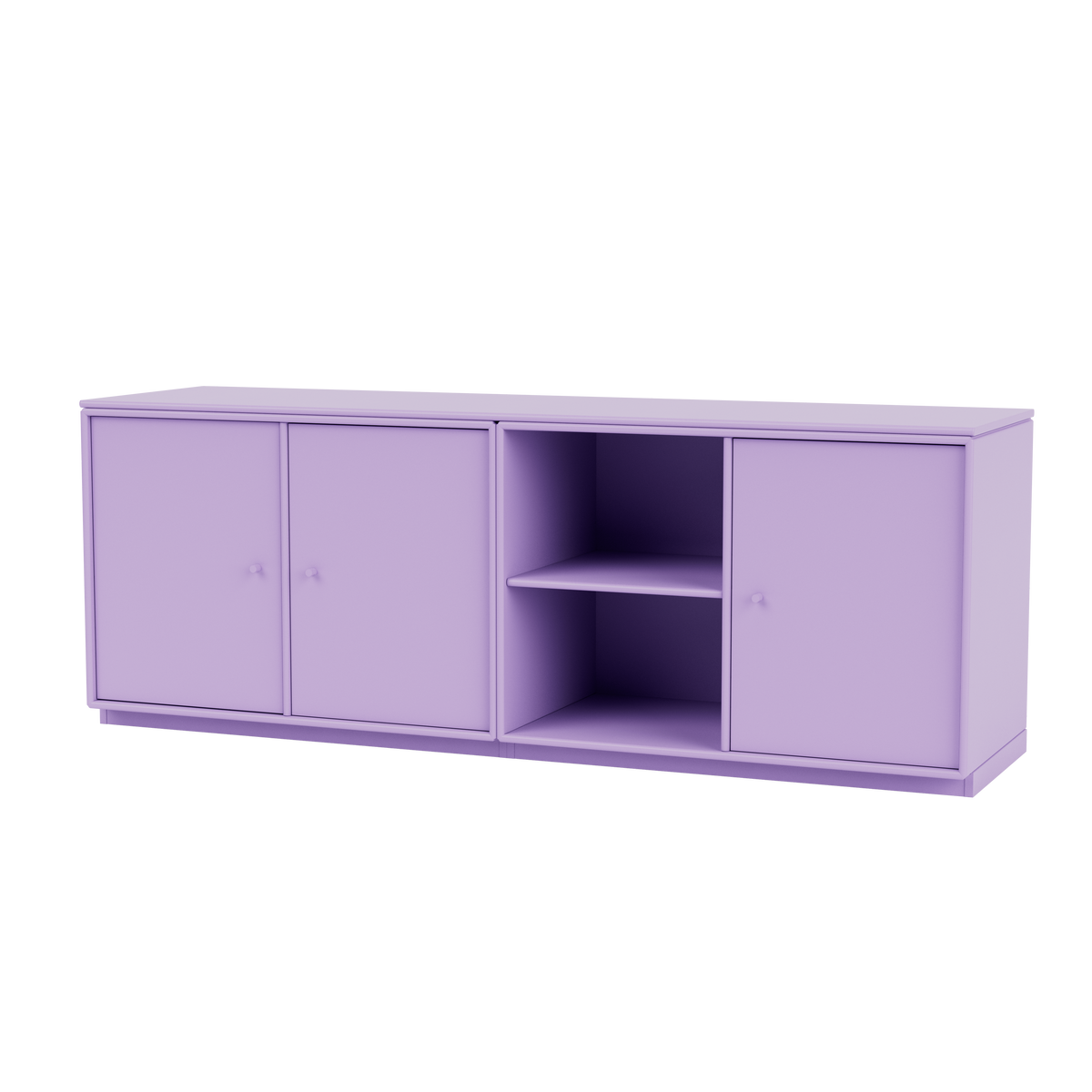 Module de Rangement Save par Peter J. Lassen, laque 164 Iris, sur socle de 3 cm, packshot Montana