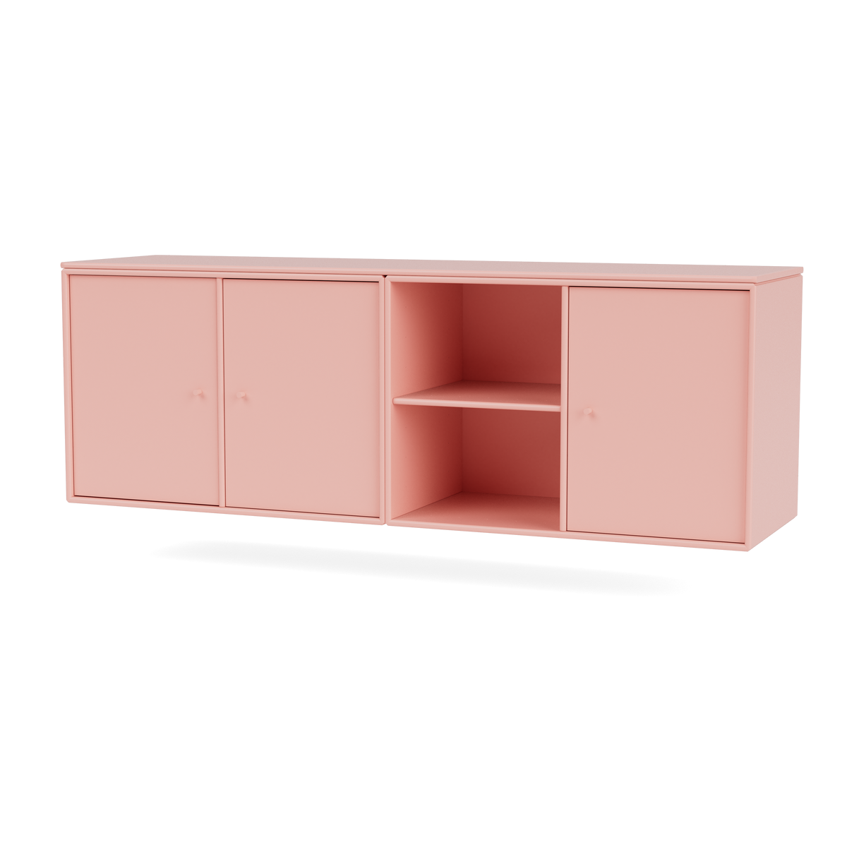 Module de Rangement Save par Peter J. Lassen, laque 167 Ruby, suspendu au mur, packshot Montana