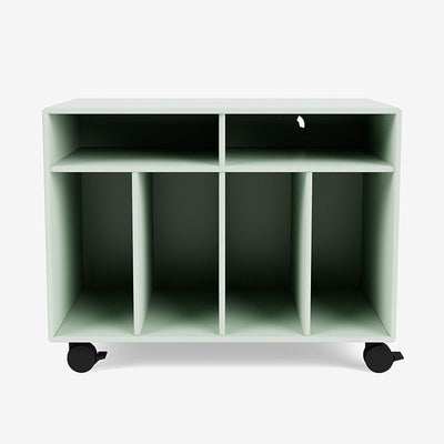 Module de Rangement Spin I par Peter J. Lassen - Montana-161 Mist-Roulettes h 6.8cm-The Woods Gallery