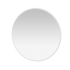 Miroir Colour Frame AROUND Montana, cadre laqué 01 White, vue de trois quarts sur fond blanc