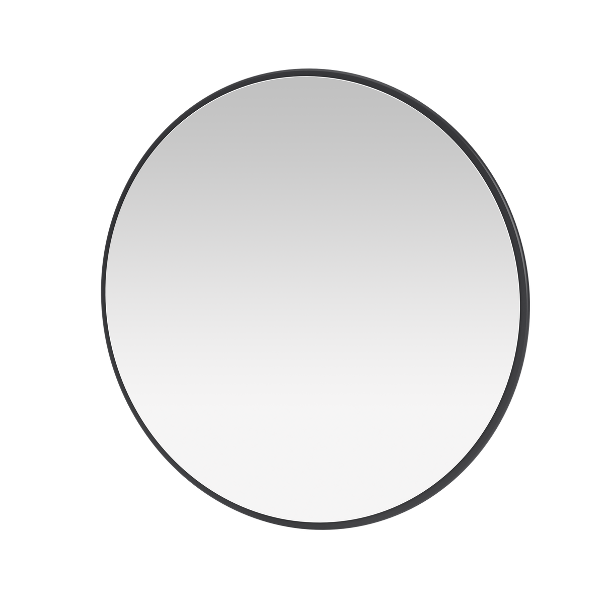 Miroir Colour Frame AROUND Montana, cadre laqué 04 Anthracite, vue de trois quarts sur fond blanc