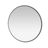 Miroir Colour Frame AROUND Montana, cadre laqué 04 Anthracite, vue de trois quarts sur fond blanc