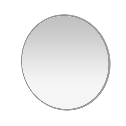 Miroir Colour Frame AROUND Montana, cadre laqué 100 Graphic, vue de trois quarts sur fond blanc