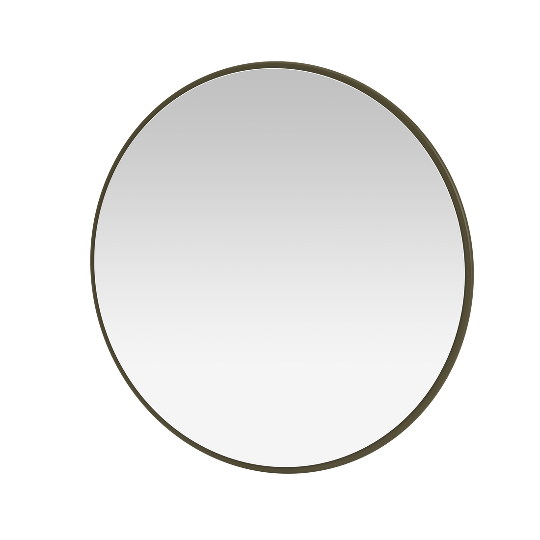Miroir Colour Frame AROUND Montana, cadre laqué 139 Oregano, vue de trois quarts sur fond blanc