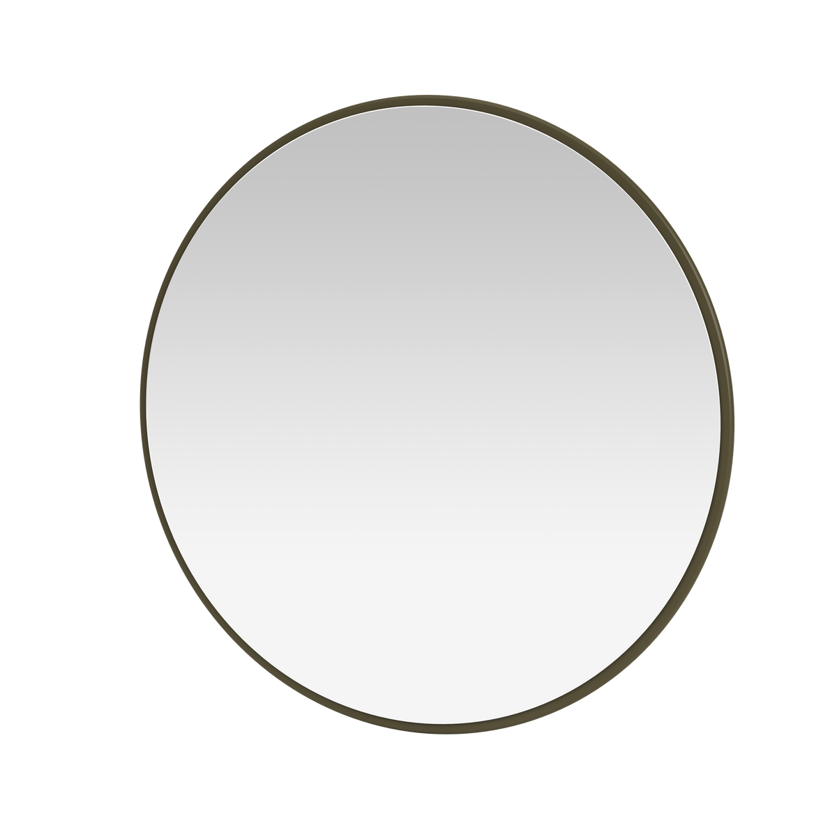 Miroir Colour Frame AROUND Montana, cadre laqué 139 Oregano, vue de trois quarts sur fond blanc