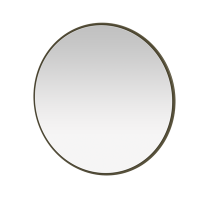 Miroir Colour Frame AROUND Montana, cadre laqué 139 Oregano, vue de trois quarts sur fond blanc