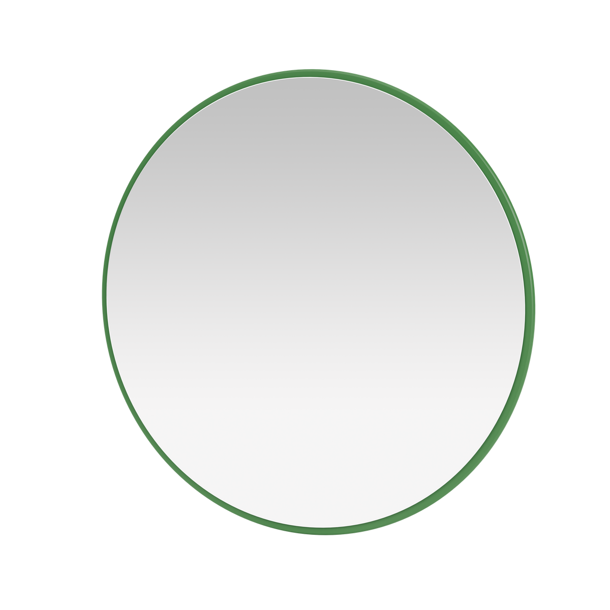 Miroir Colour Frame AROUND Montana, cadre laqué 152 Parsley, vue de trois quarts sur fond blanc