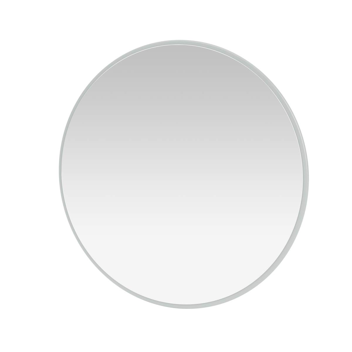 Miroir Colour Frame AROUND Montana, cadre laqué 156 Oyster, vue de trois quarts sur fond blanc