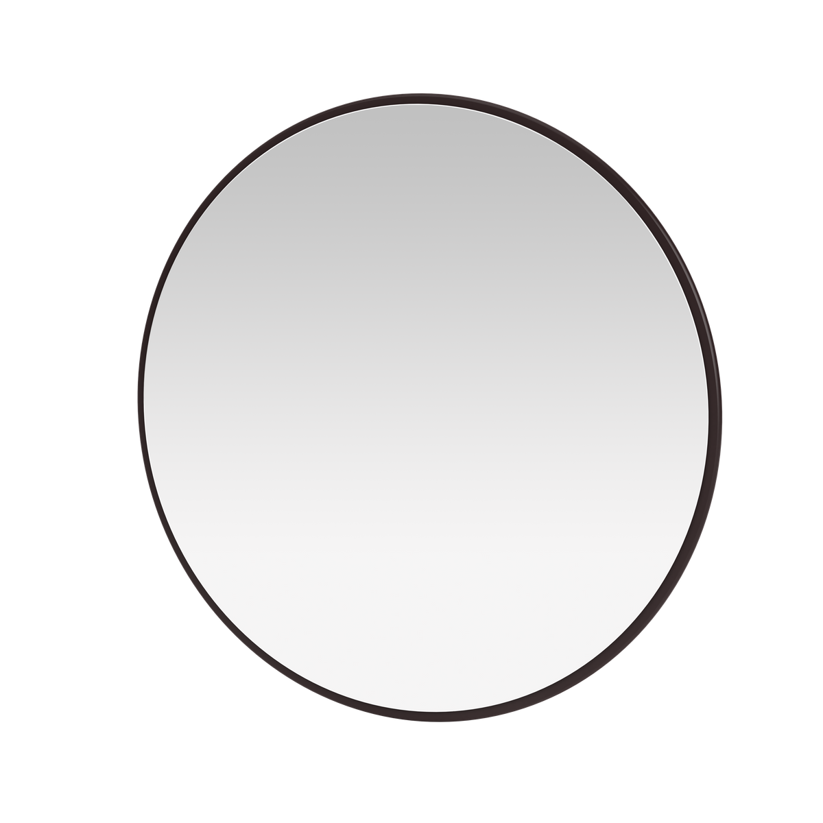 Miroir Colour Frame AROUND Montana, cadre laqué 160 Balsamic, vue de trois quarts sur fond blanc