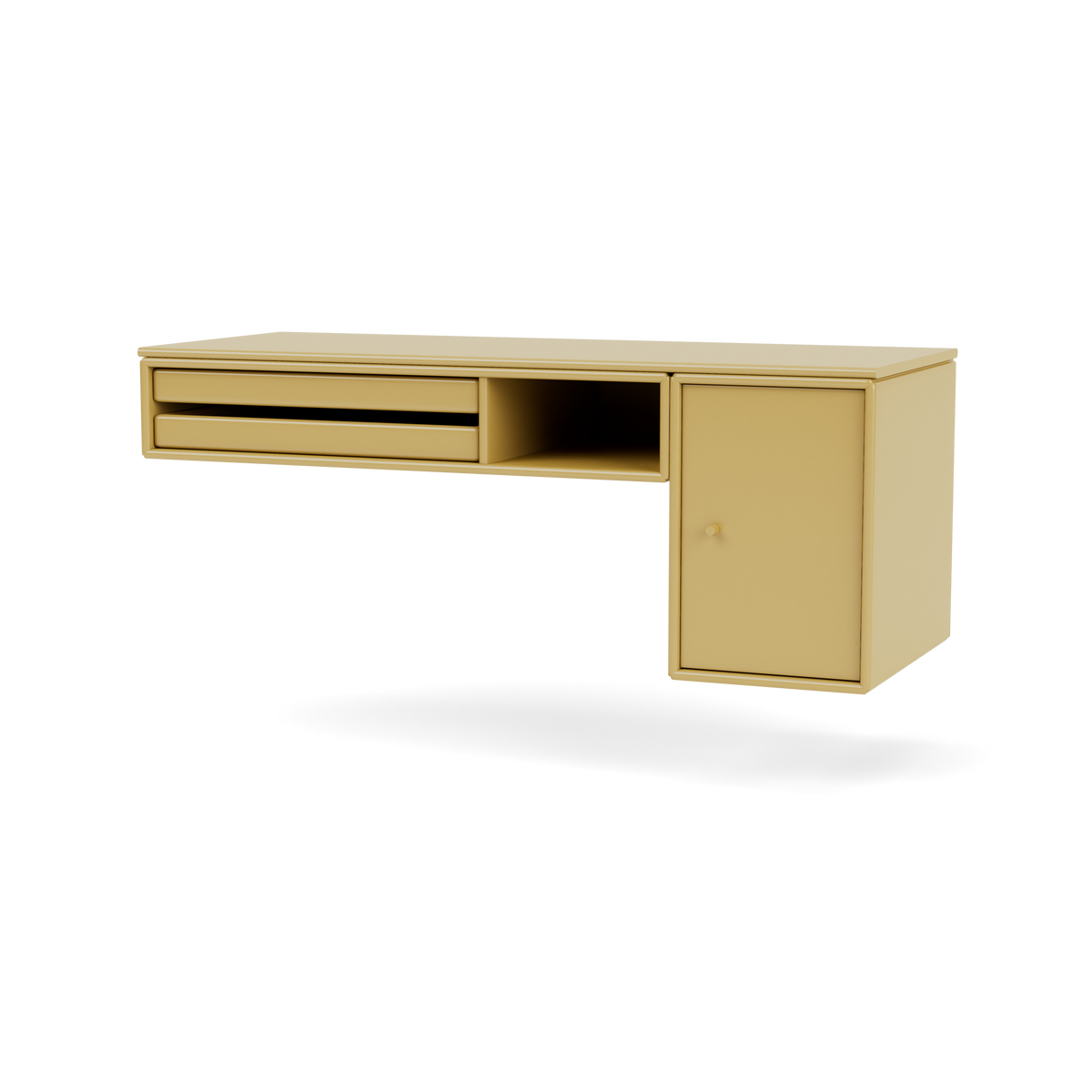Console murale Bureau Quick Ship, laque 157 Cumin, packshot Montana