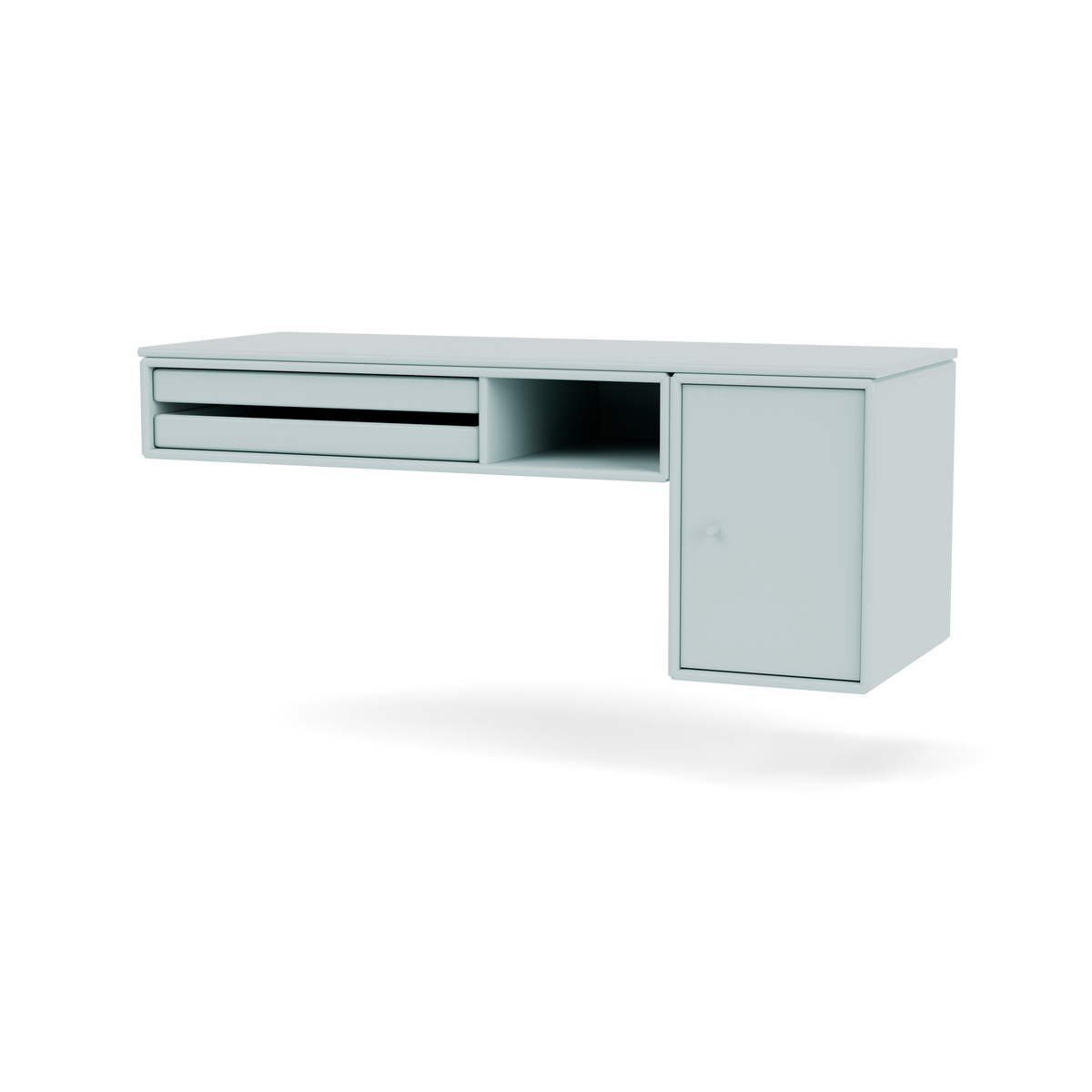 Console murale Bureau Quick Ship, laque 148 Flint, packshot Montana